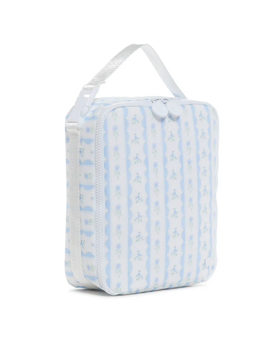 TRVL Insulated Lunch Bag - Ribbon Floral Blue