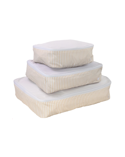 TRVL Packing Cubes - Pimlico Stripe Sand