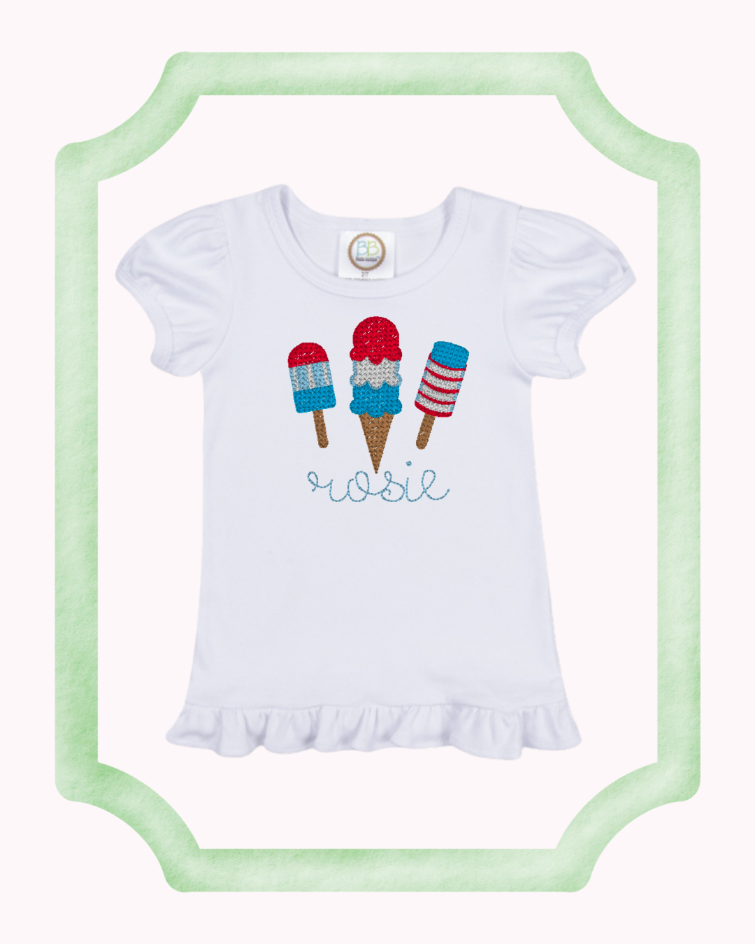 Girls Patriotic Tshirt