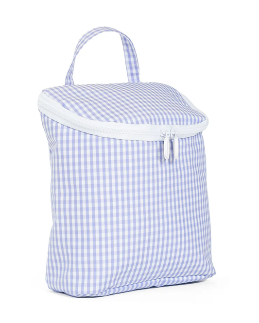 TRVL Take Away Insulated Lunch Bag - Gingham Lilac