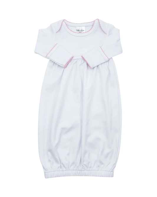 Picot Trim Baby Gown