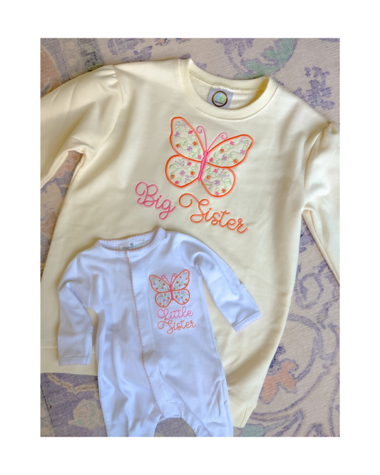 Girls Puff Sleeve Personalized Sweatshirt