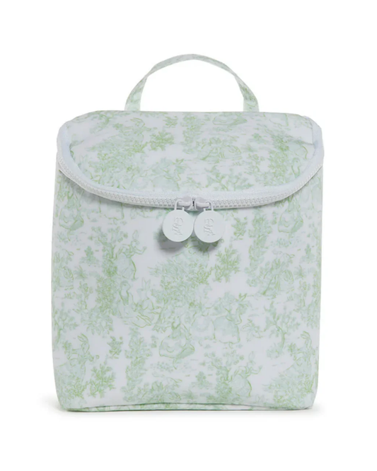 TRVL Take Away Insulated Lunch Bag - Bunny Toile Green