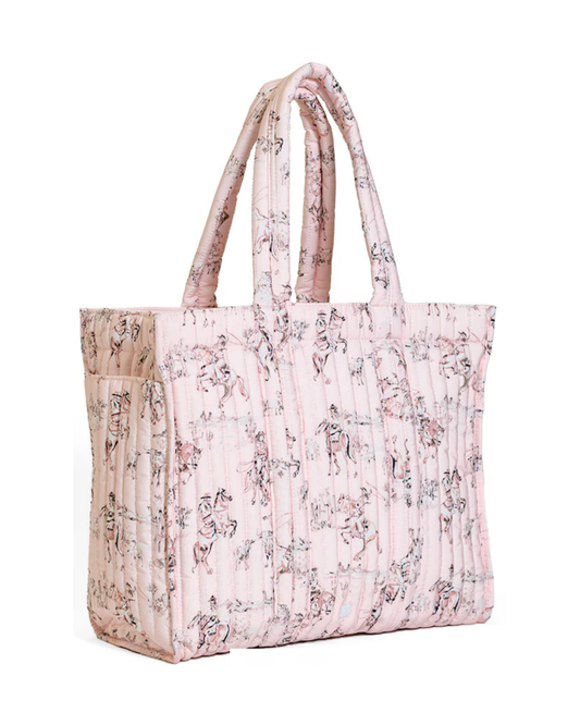 TRVL Quilted Go Go Tote - Cowgirl Toile