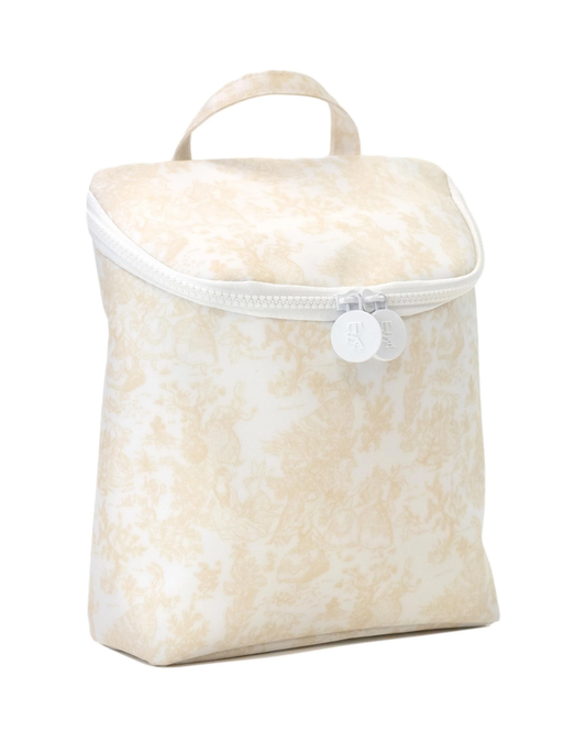 TRVL Take Away Insulated Lunch Bag - Bunny Toile Sand