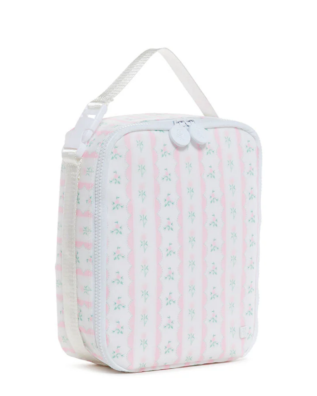 TRVL Insulated Lunch Bag - Ribbon Floral Pink
