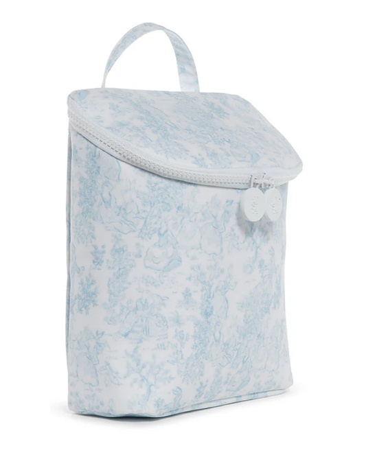 TRVL Take Away Insulated Lunch Bag - Bunny Toile Blue