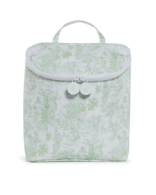 TRVL Take Away Insulated Lunch Bag - Bunny Toile Green