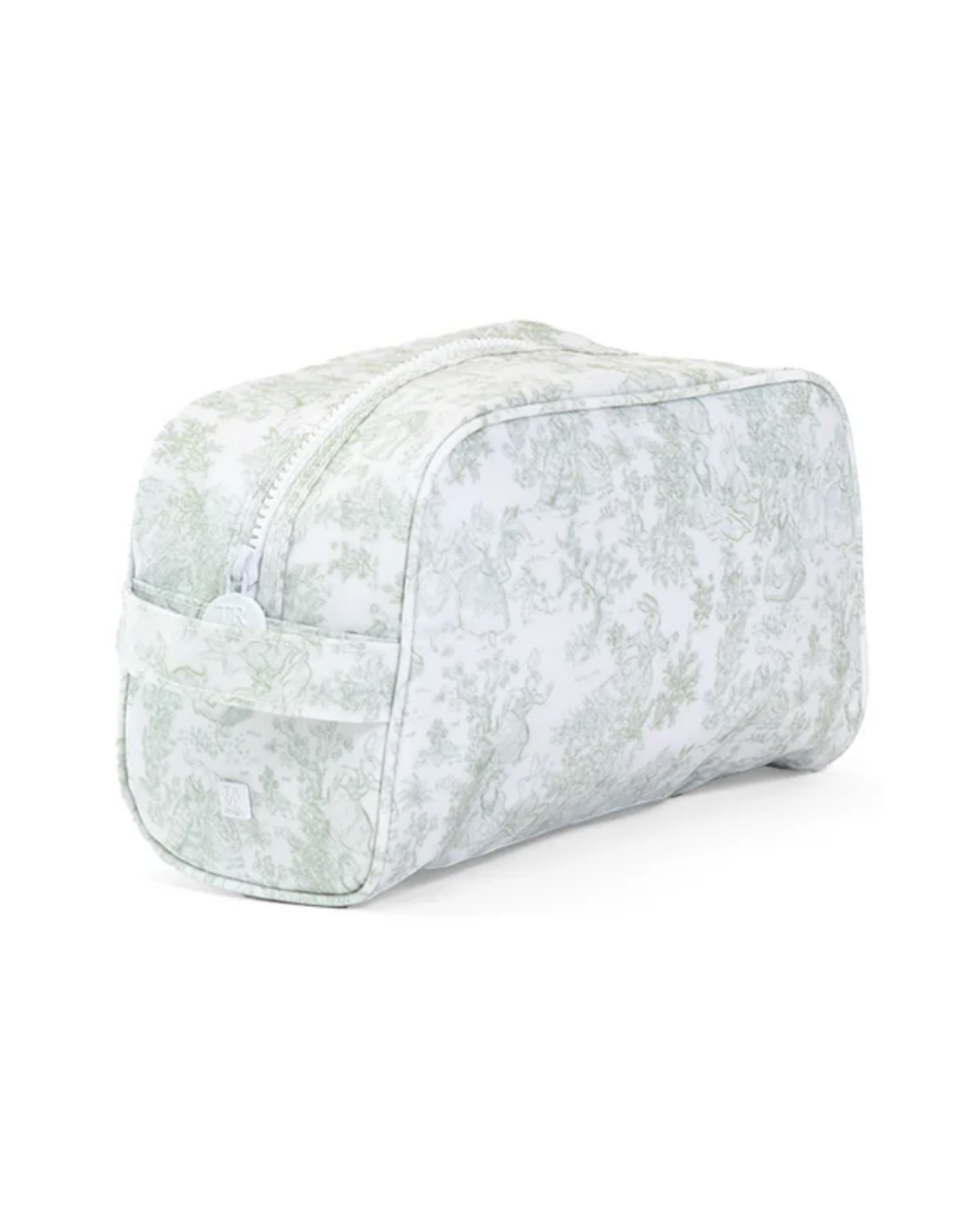 TRVL Stowaway Toiletry Bag - Bunny Toile Green