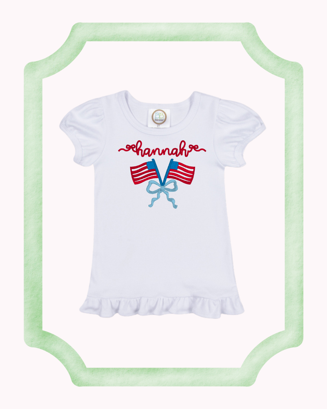 Girls Patriotic Tshirt