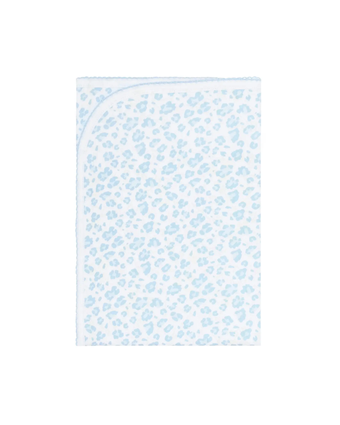 Blue Cheetah Print Baby Blanket