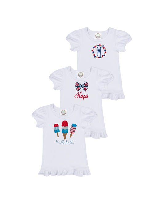 Girls Patriotic Tshirt