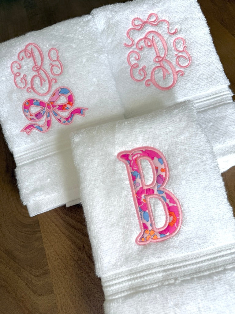 Monogrammed Hand Towels