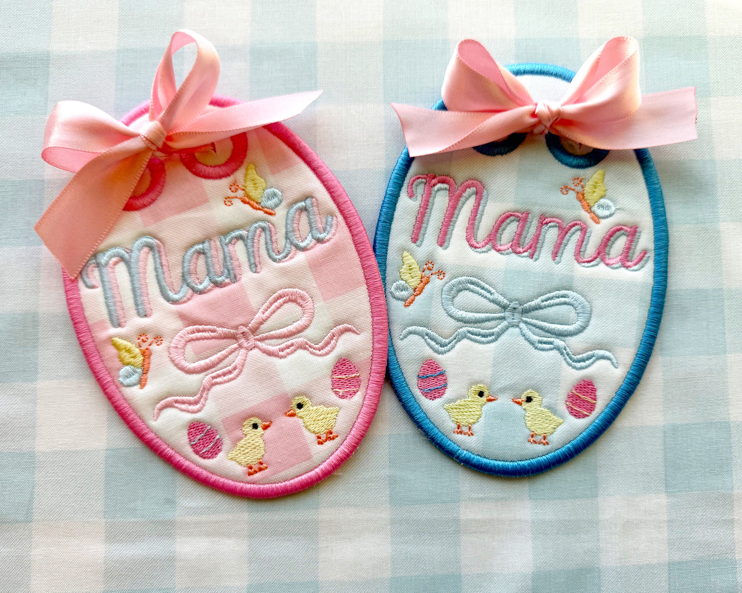 Monogrammed Easter Bunny Basket Tag