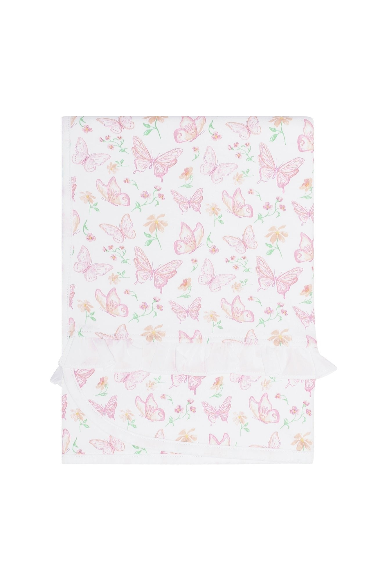 Butterflies Print Baby Blanket