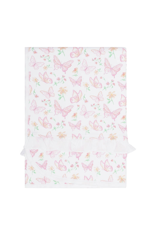 Nellapima Butterflies Print Baby Blanket