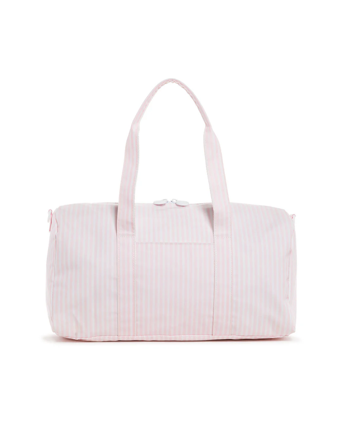 Personalized TRVL Weekender Duffel Bag in Pimlico Stripe Pink