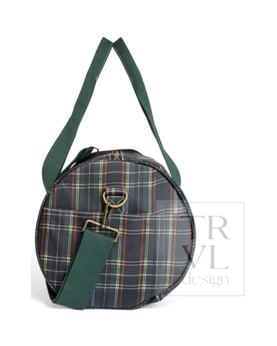 TRVL Large Roll Duffel Bag - Cambridge Plaid