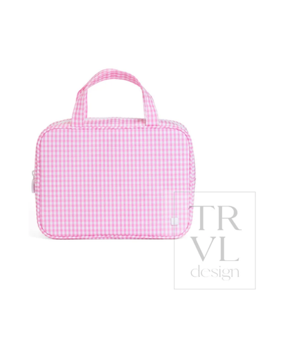 TRVL Carry On - Gingham Pink