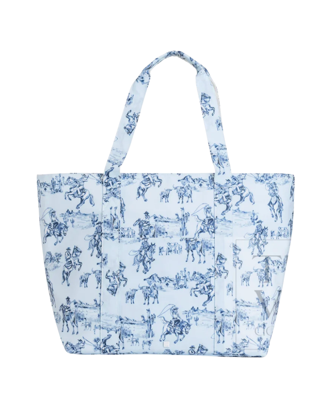 TRVL Jumbo Tote - Cowboy Toile