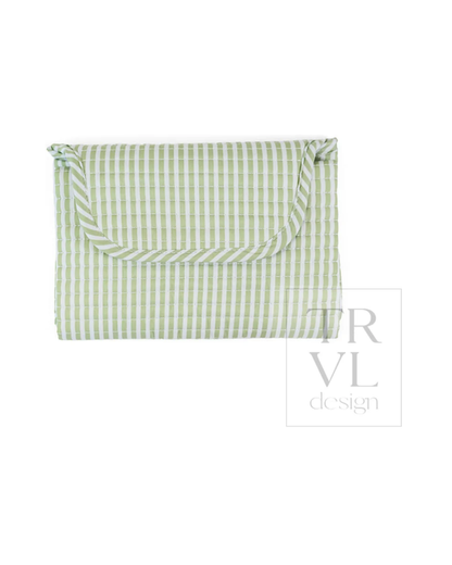 TRVL Quilted Stroller Bag Bundle - Pimlico Stripe Sage