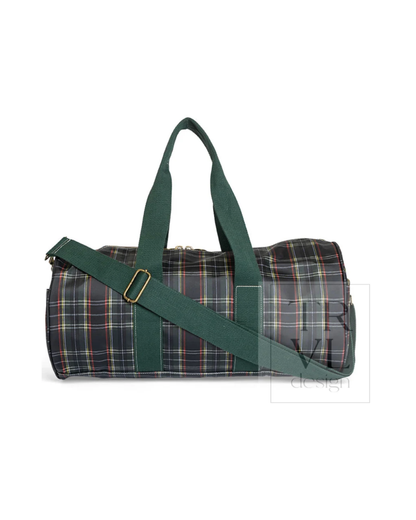 TRVL Large Roll Duffel Bag - Cambridge Plaid