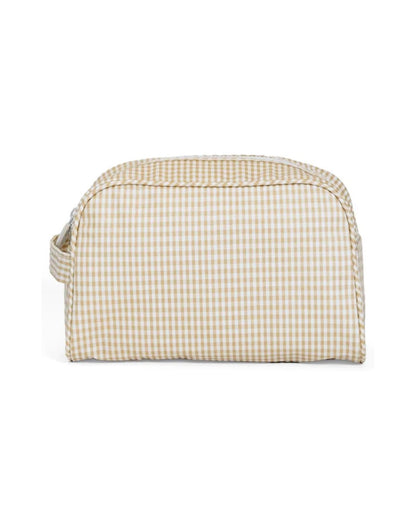 TRVL Stowaway Toiletry Bag - Gingham Khaki