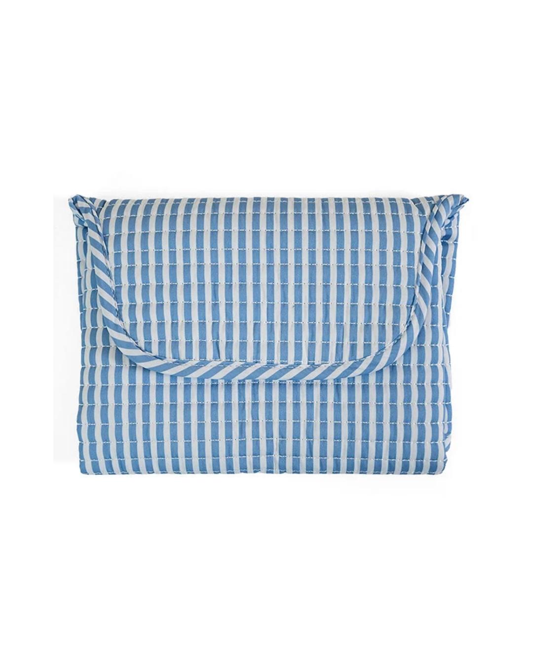 TRVL Quilted Stroller Bag Bundle - Pimlico Stripe Chambray