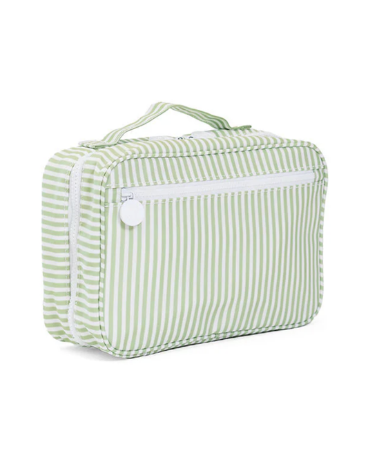 TRVL Bundle Up Hanging Toiletry Bag - Pimlico Stripe Sage