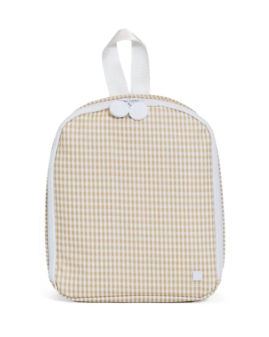 TRVL Bring It Lunch Bag - Gingham Khaki