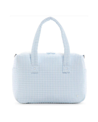 TRVL Quilted Stroller Bag - Pimlico Stripe Blue