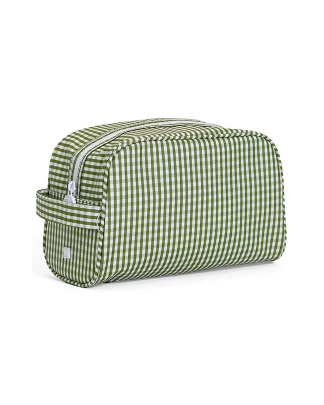 TRVL Stowaway Toiletry Bag - Gingham Moss