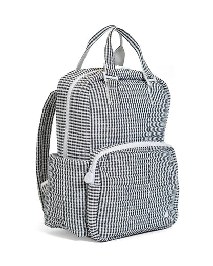 TRVL Quilted All You Need Diaper Bag - Gingham Black