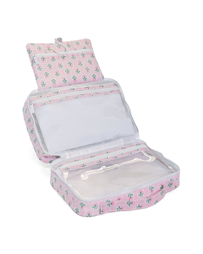 TRVL Bundle Up Hanging Toiletry Bag - Petite Fleur Pink