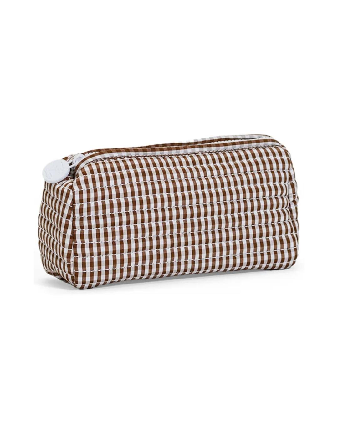 TRVL Quilted Pochette Bag - Gingham Coco