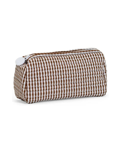 TRVL Quilted Pochette Bag - Gingham Coco