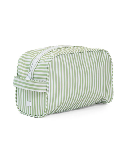 TRVL Stowaway Toiletry Bag - Pimlico Stripe Sage