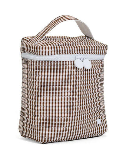 TRVL Quilted Go Go Insulated Lunch Bag - Gingham Coco