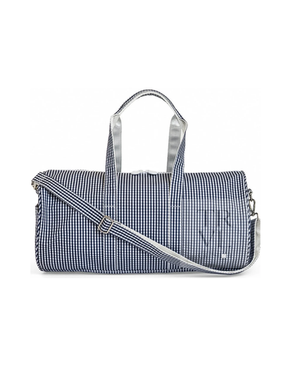 TRVL Large Roll Duffel Bag - Gingham Navy