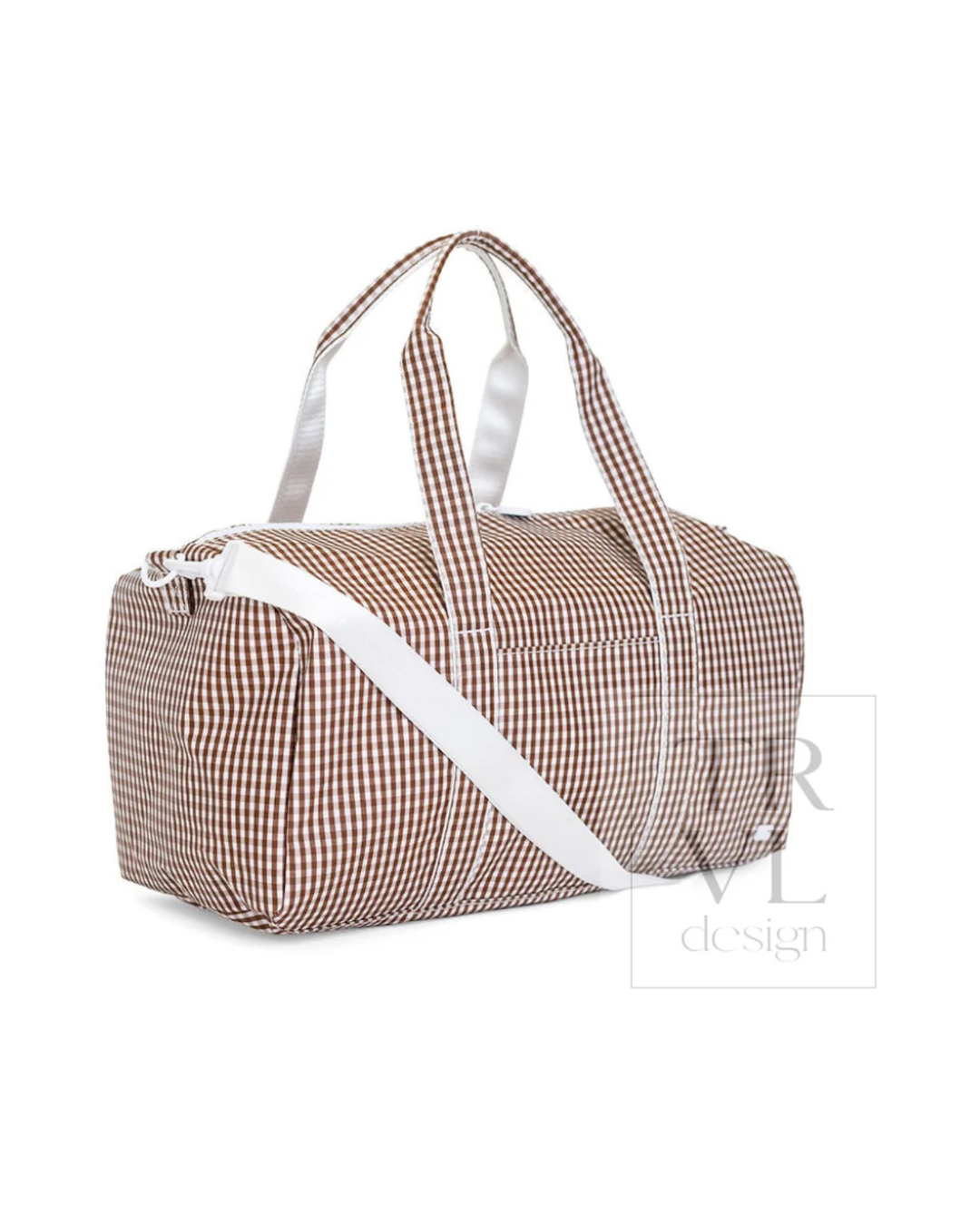TRVL Weekender Duffel Bag - Gingham Coco
