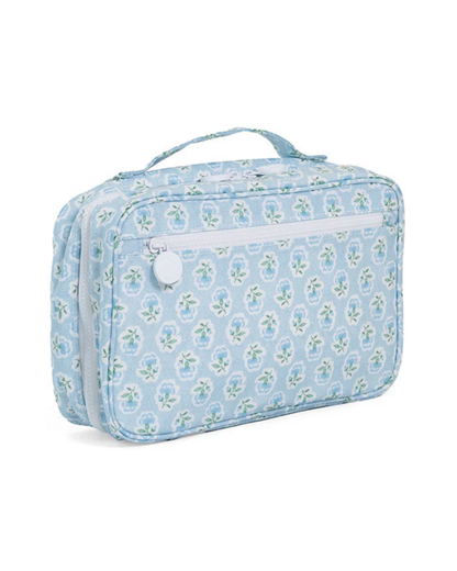 TRVL Bundle Up Hanging Toiletry Bag - Petite Fleur Blue