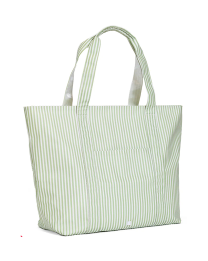 TRVL Jumbo Tote - Pimlico Stripe Sage