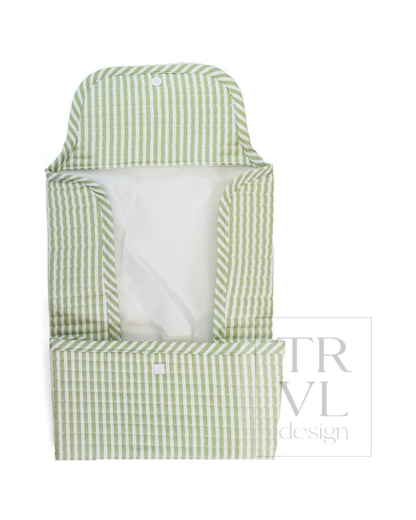 TRVL Quilted Stroller Bag Bundle - Pimlico Stripe Sage