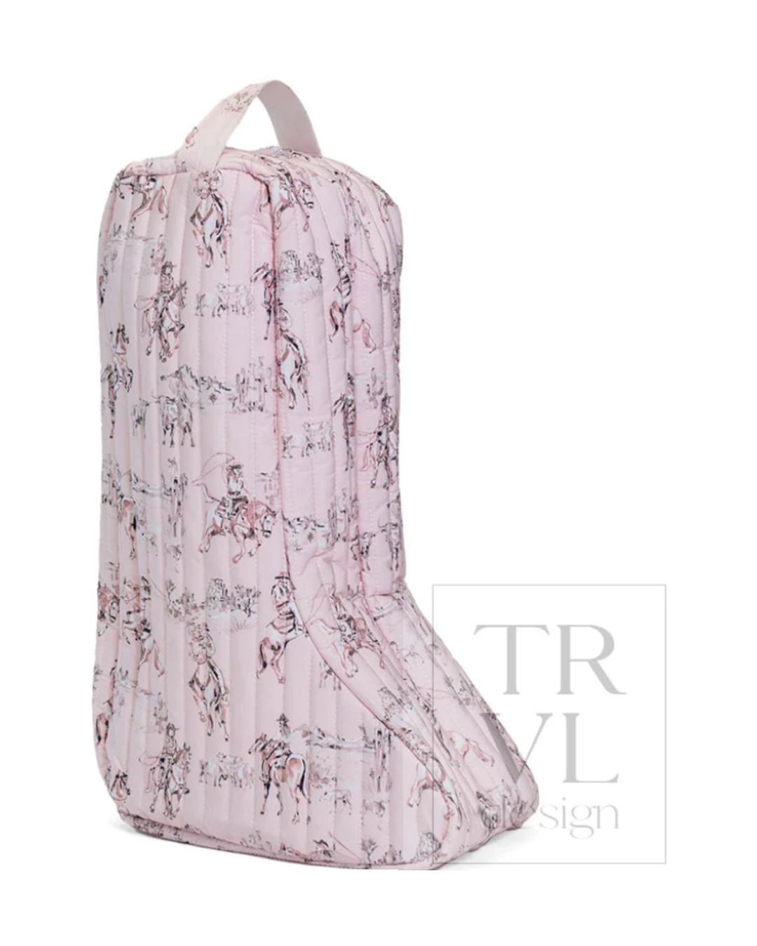 TRVL Quilted Boot Bag - Cowgirl Toile