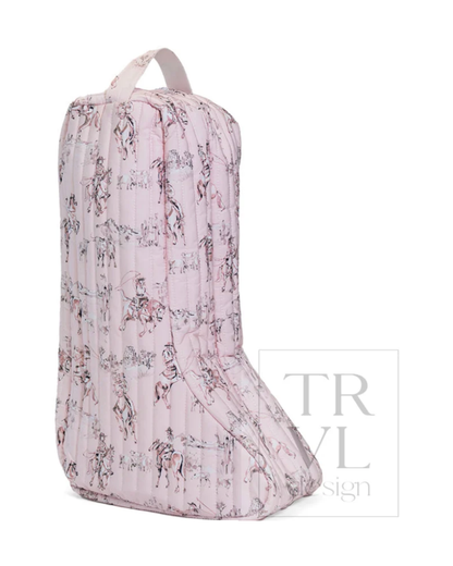 TRVL Quilted Boot Bag - Cowgirl Toile