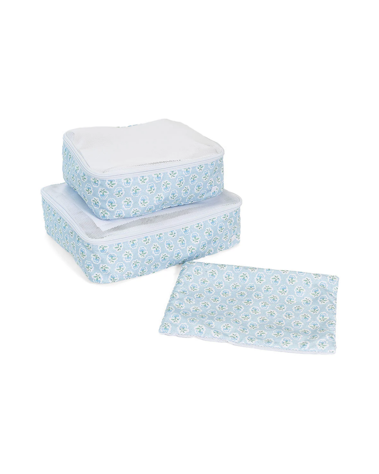 TRVL Mini Squad Packing Cubes - Petite Fleur Blue