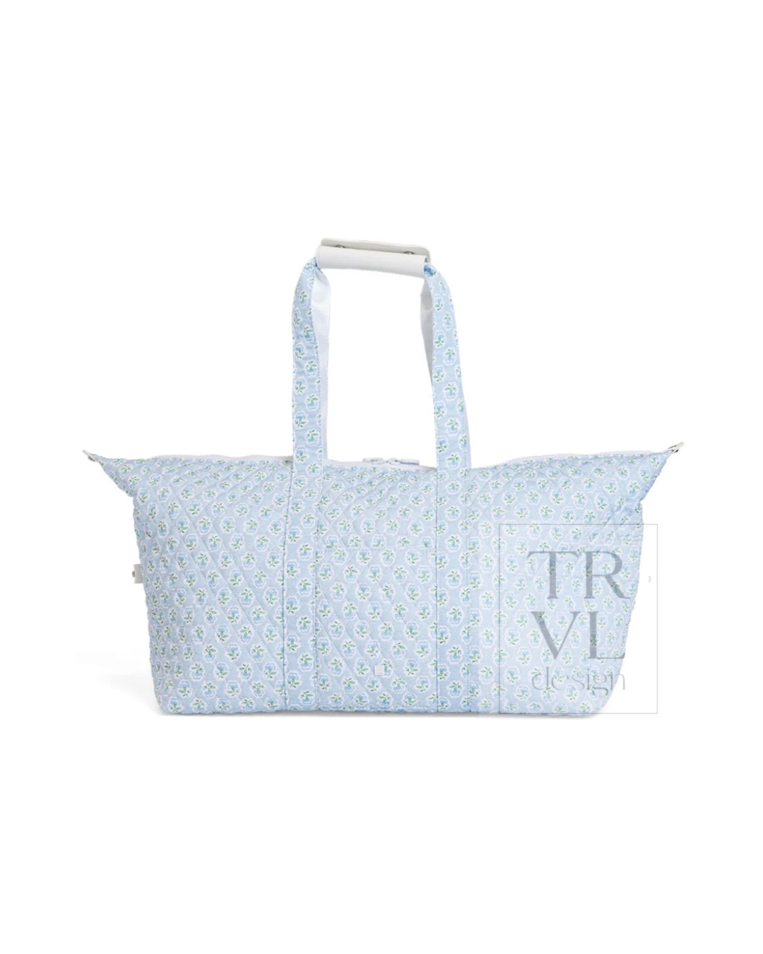 TRVL Quilted Top Zip Weekender - Petite Fleur Blue