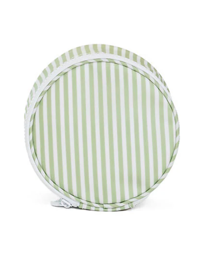 TRVL Jewel Round Case - Pimlico Stripe Sage
