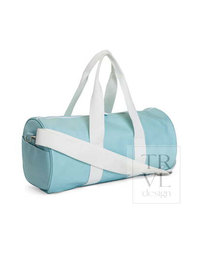 TRVL Large Roll Duffel Bag - Coated Canvas Lake Blue