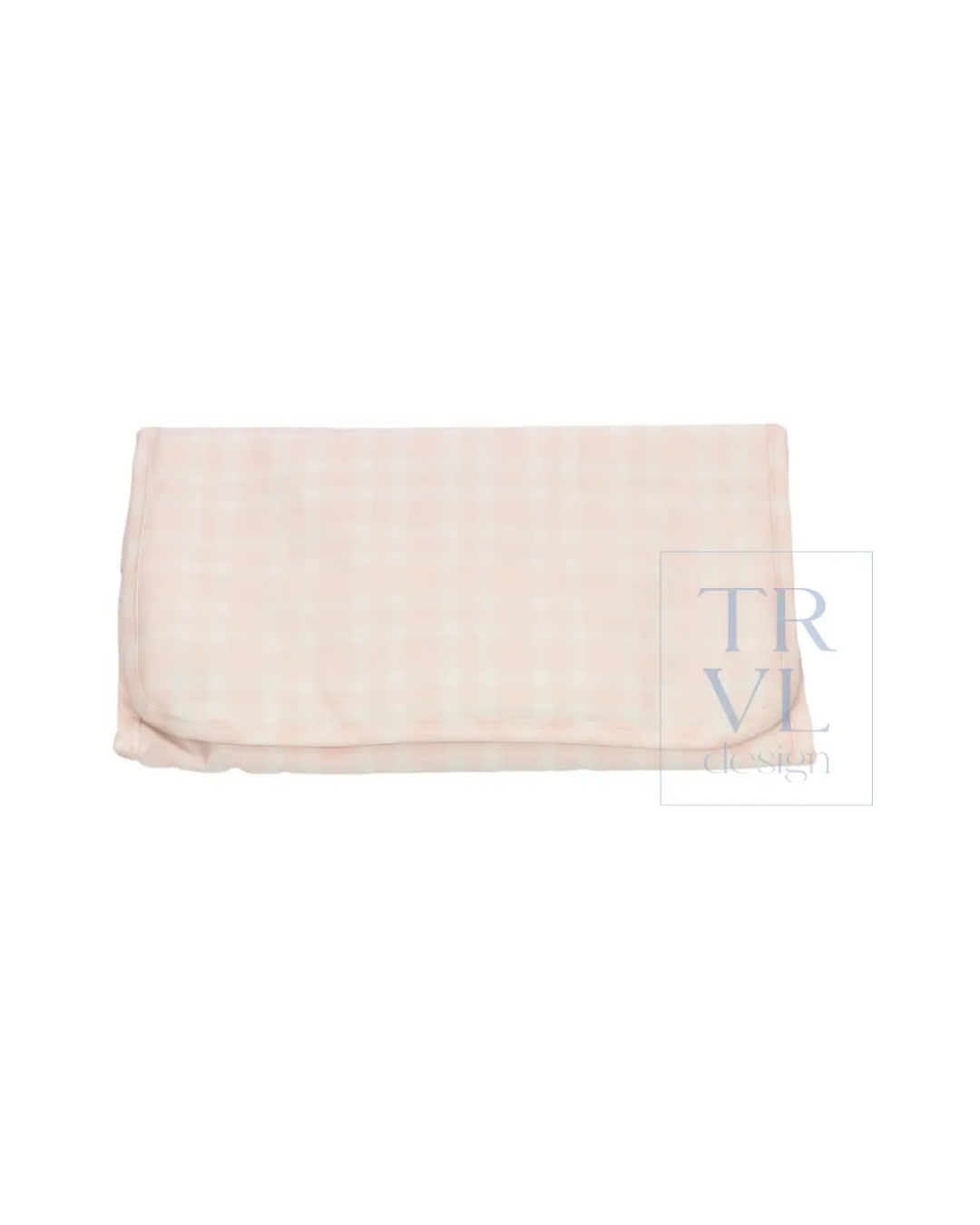 TRVL Game Changer Pad in Pimlico Plaid Pink, portable changing pad
